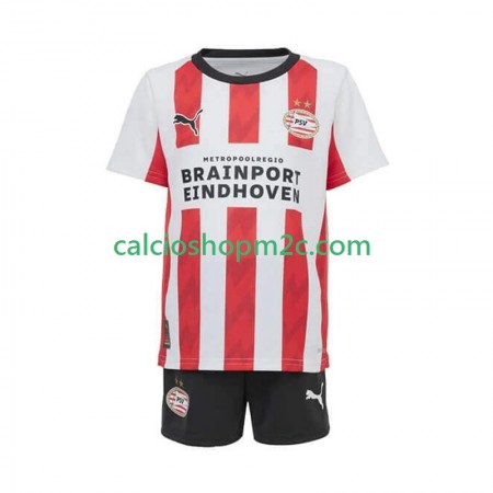 PSV Eindhoven Bambino Maglia Prima 2025/2026 Manica Corta